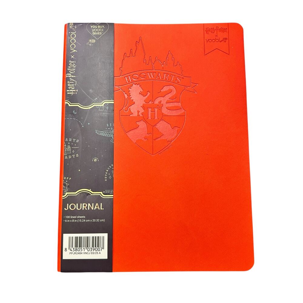 Harry Potter x Yoobi Hogwarts Journal Notebook – New – 100 Lined Pages